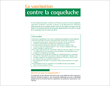 L’affichette calendrier des vaccinations simplifié  2016